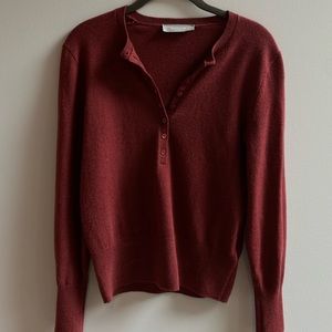 Everlane Cashmere Henley sweater